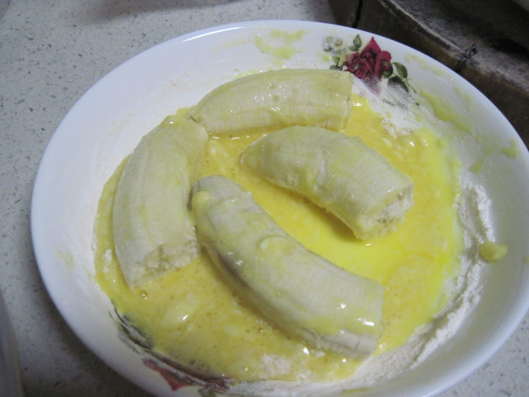 油炸香蕉步骤6
