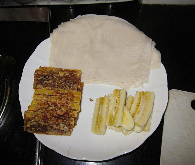 五仁水果卷饼步骤1