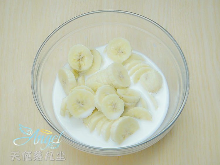 小豆香蕉饼步骤2