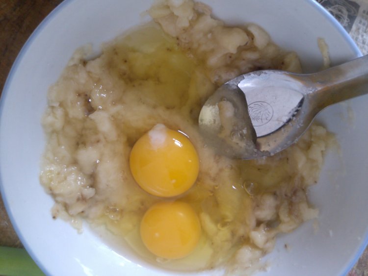 香蕉面糊饼步骤5