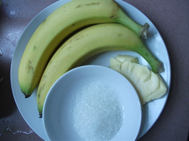 糖烤香蕉步骤1