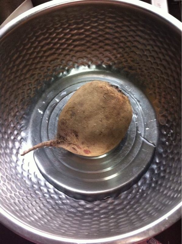 红甜菜头果泥步骤1