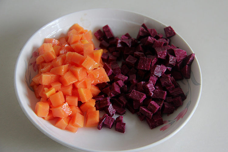 紫薯木瓜小汤圆步骤2