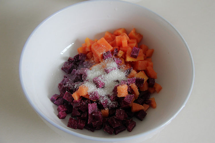 紫薯木瓜小汤圆步骤3