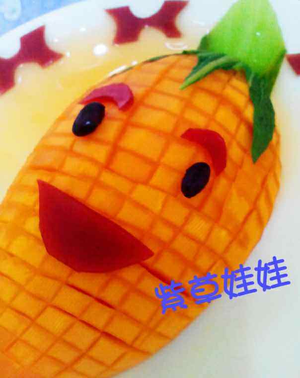 橙汁木瓜步骤11