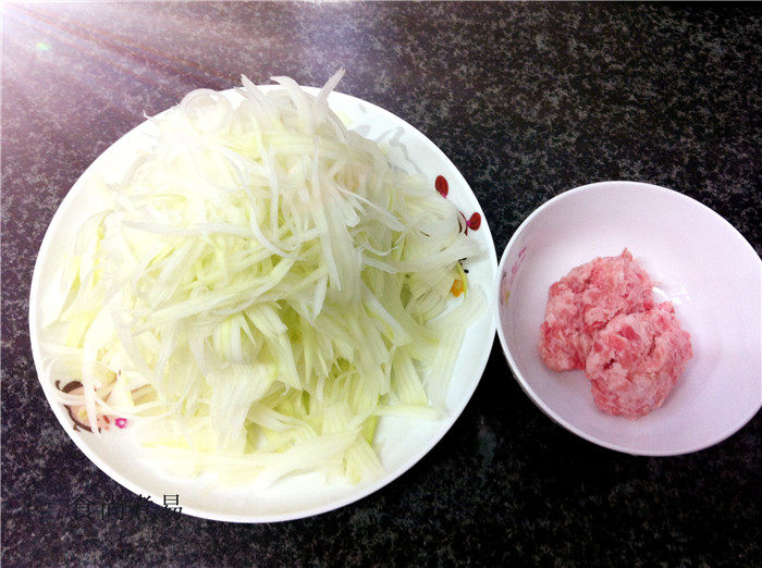 小炒木瓜丝步骤2
