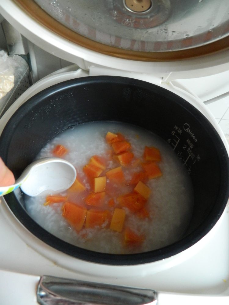 冰糖木瓜粥步骤5