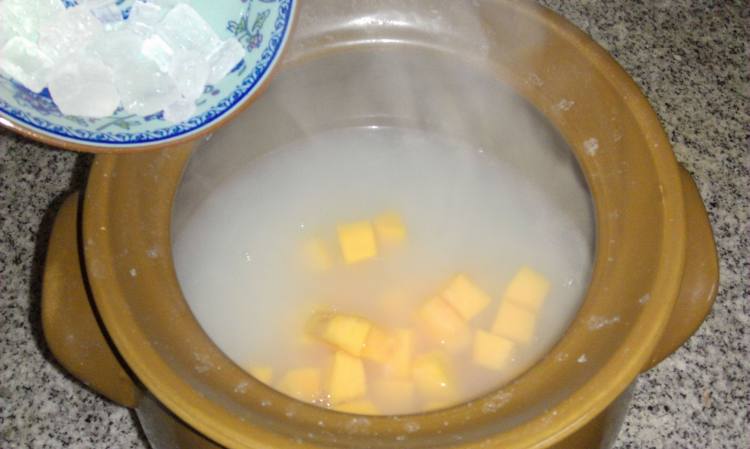 木瓜糯米粥步骤5