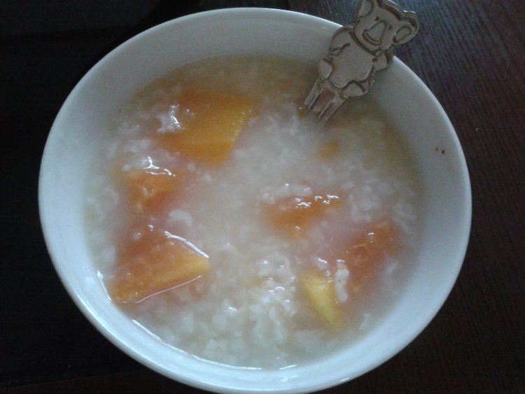 木瓜粥步骤7