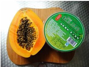 酒酿木瓜汤步骤1
