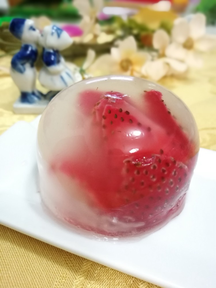 水晶草莓玫瑰花步骤6