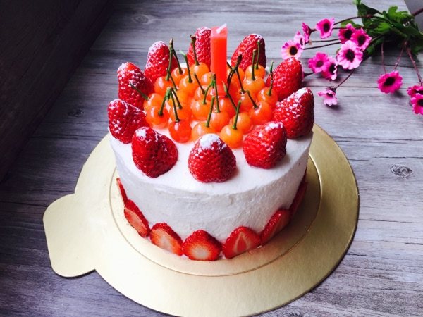草莓樱桃奶油蛋糕步骤13