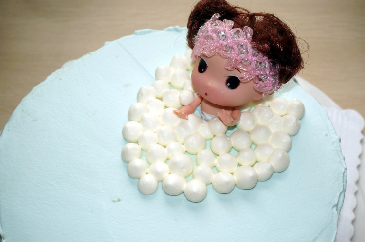 泡浴娃娃生日蛋糕步骤11