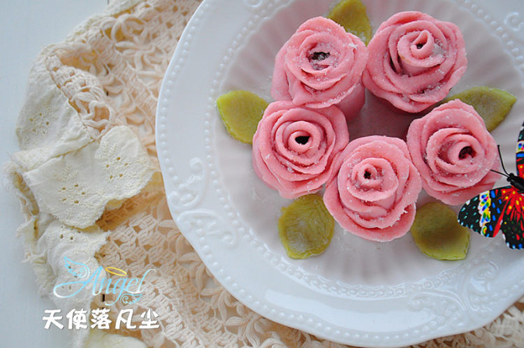 豆沙糯米玫瑰步骤25