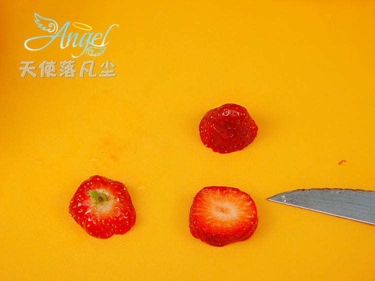 花朵草莓香蕉苹果泥步骤7