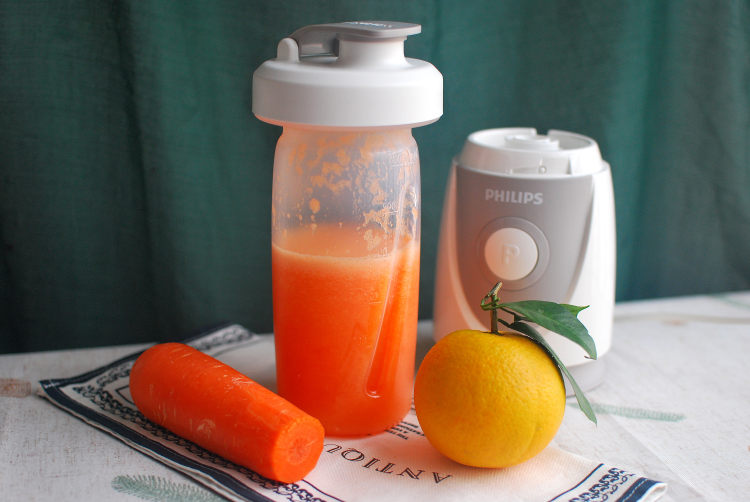 鲜橙胡萝卜汁，健康饮步骤9