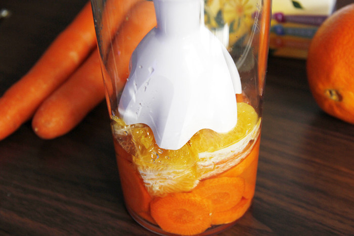 胡萝卜香橙汁鲜榨版步骤7