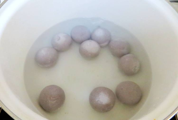 橙子黑糯米黑芝麻汤圆步骤5