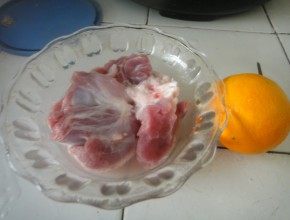 香橙肉片步骤1