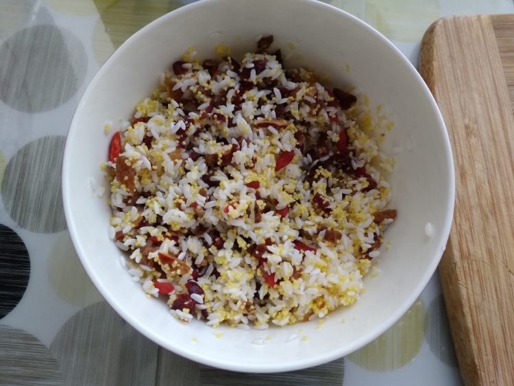 腊味竹桶饭步骤4