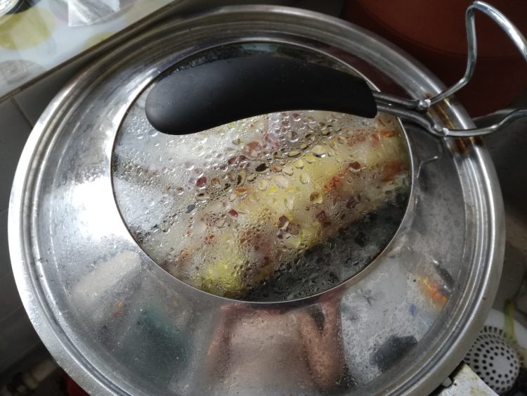 腊味竹桶饭步骤7