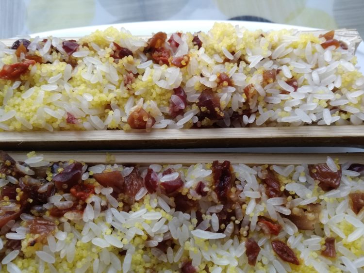 腊味竹桶饭步骤10