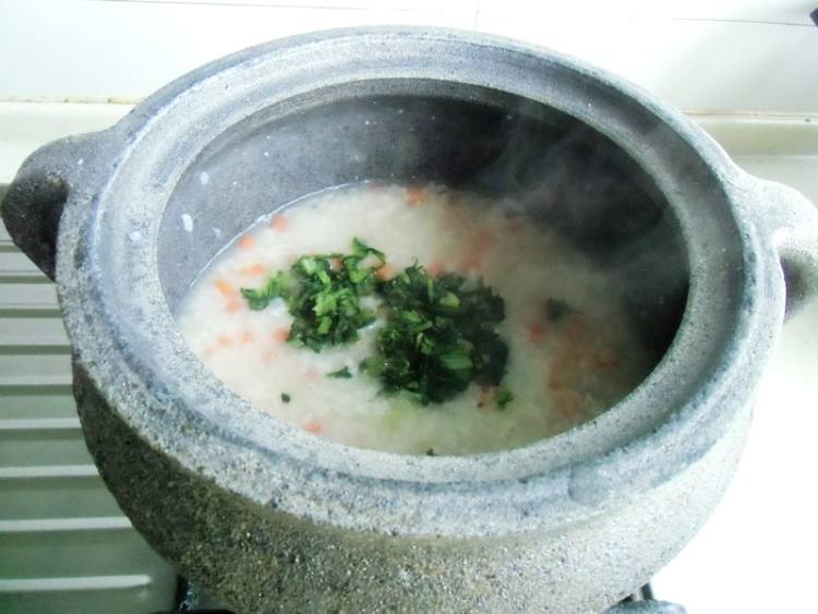 青菜肉粥步骤9