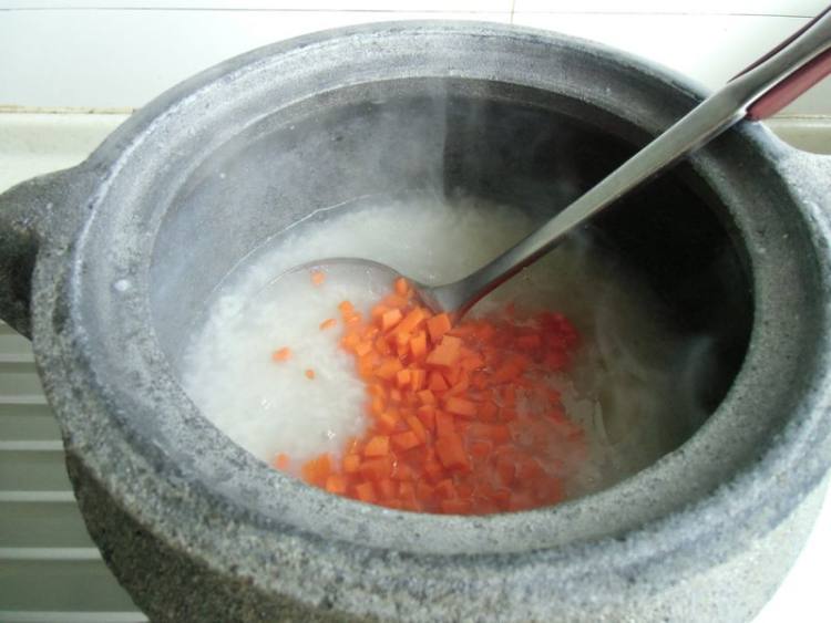 青菜肉粥步骤7