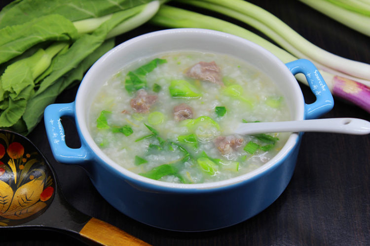 菜心瘦肉粥步骤8