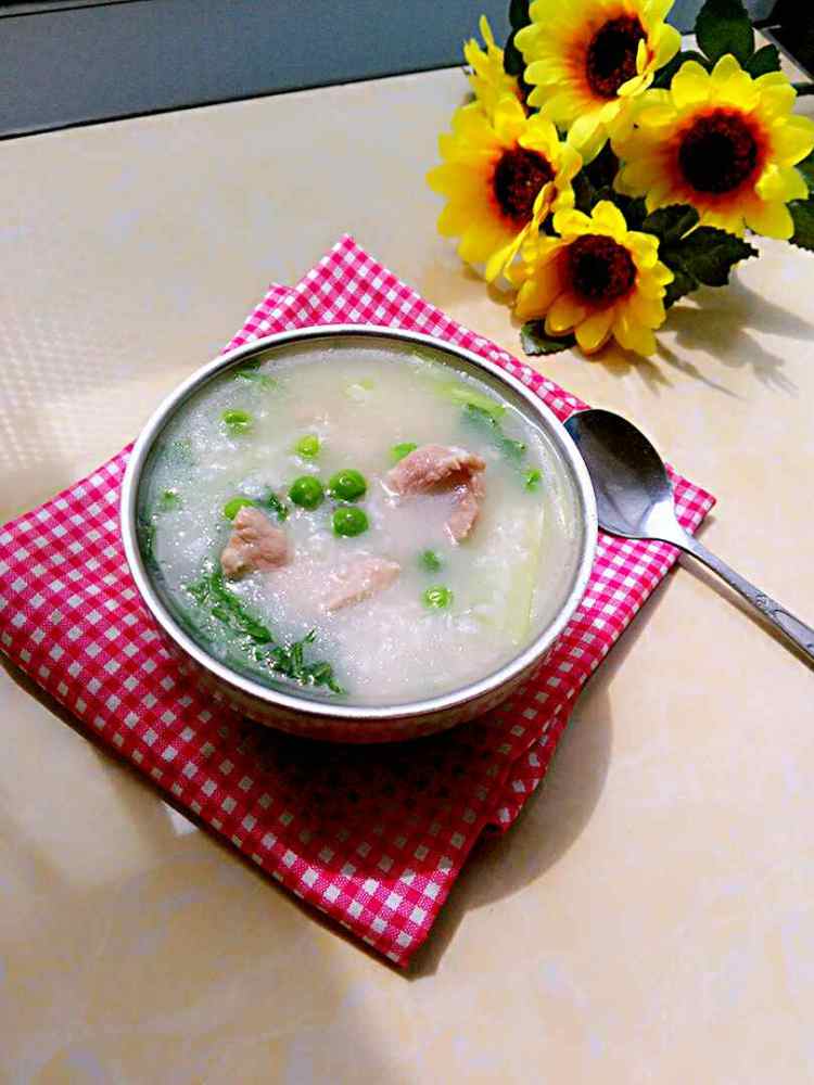 豌豆瘦肉粥步骤10