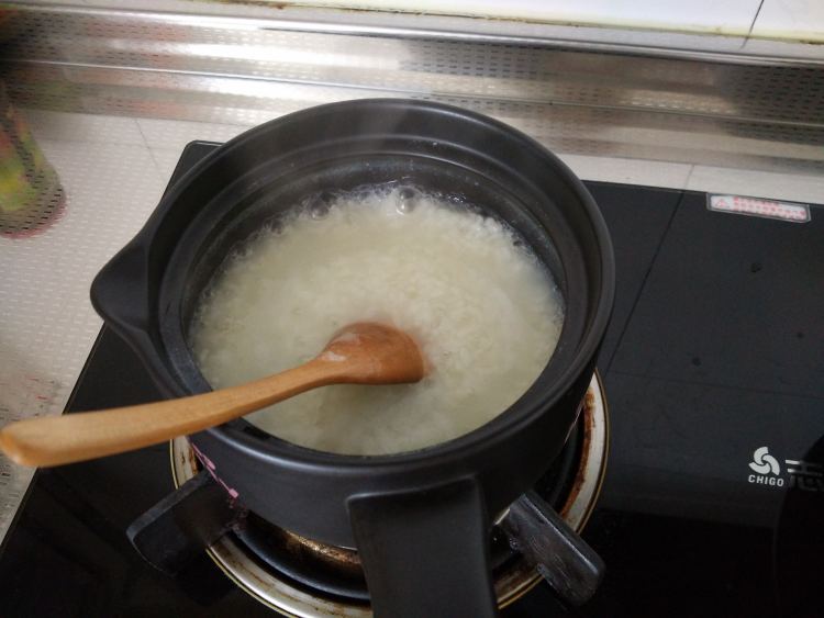 青菜米糊步骤4
