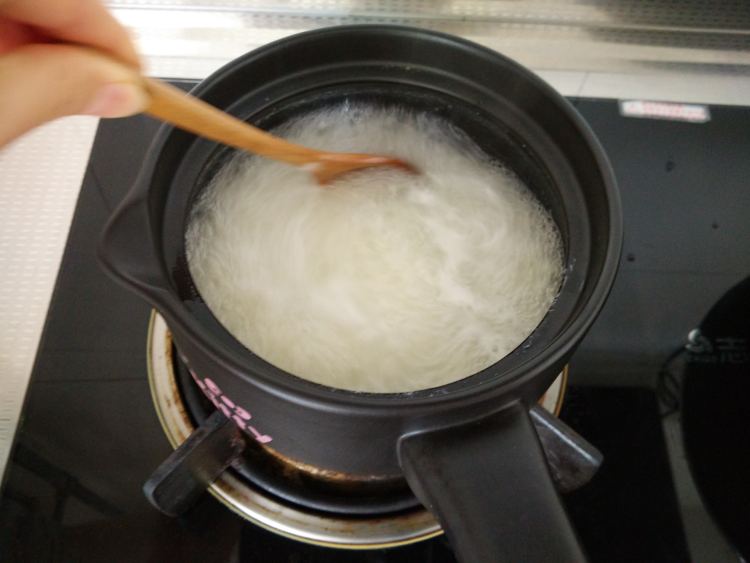 青菜米糊步骤3