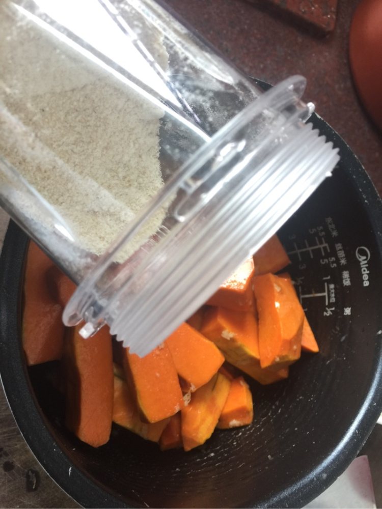 粉蒸南瓜（附米粉的做步骤12