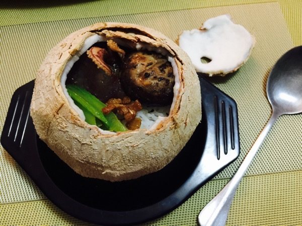 腊味椰子饭步骤3