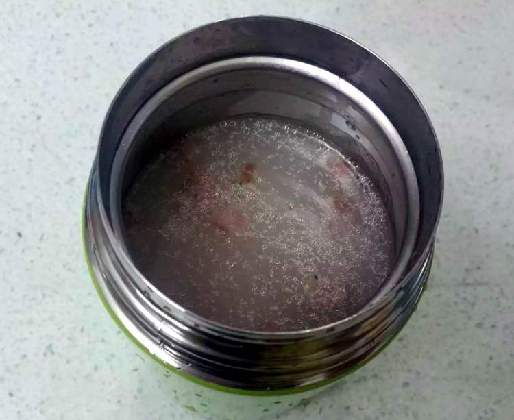 腊肠粥步骤6