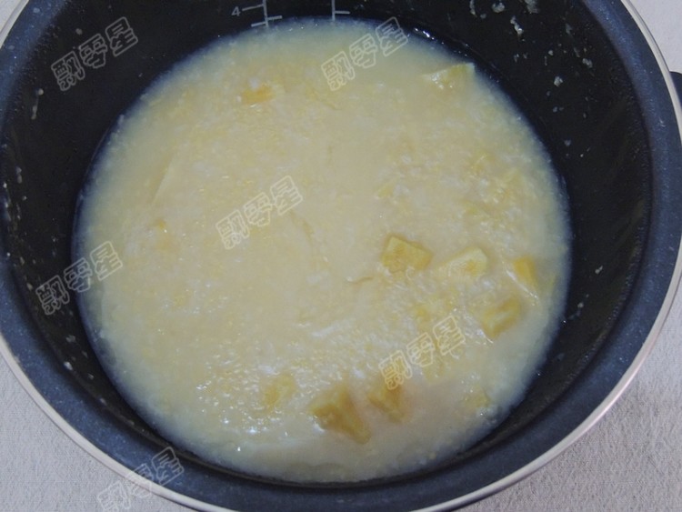 玉米渣红薯粥#新鲜从步骤8