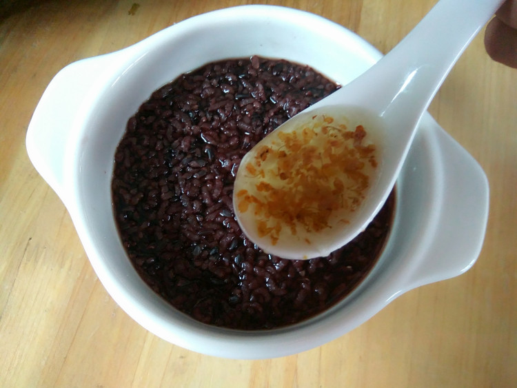 椰香黑米水果粥#不忘步骤7