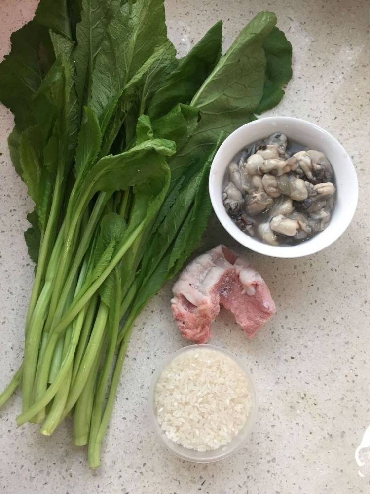 春菜海蛎粥#多效护理步骤1