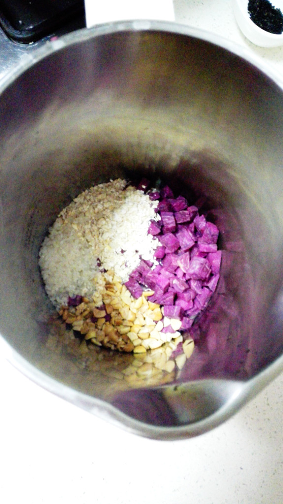 紫薯燕麦花生糊#多效步骤3