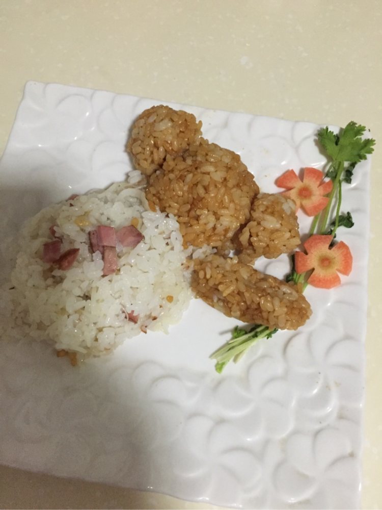 考拉造型饭团步骤9