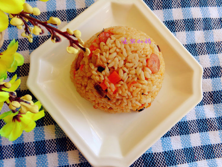 香菇腊肠煲仔饭步骤12