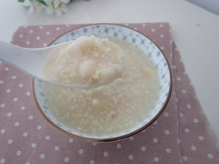莲子百合小米粥步骤10