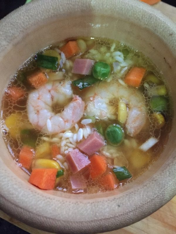 虾仁竹筒饭步骤9