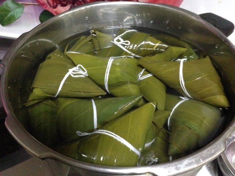 糖玫瑰绿豆糯米粽步骤11