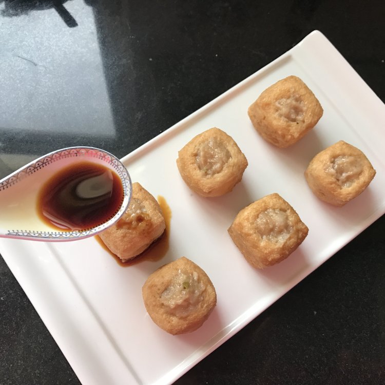 油豆腐酿#本味家乡菜#步骤7