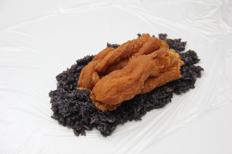 乌饭肉松油条步骤12