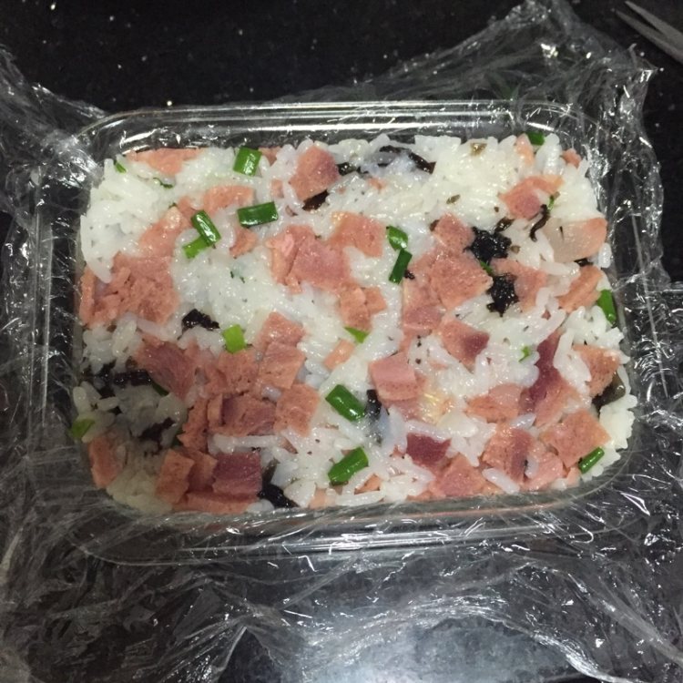 培根海苔米饭糕步骤6