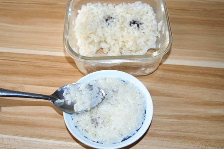 微波炉版桂花蜜枣糯米步骤4