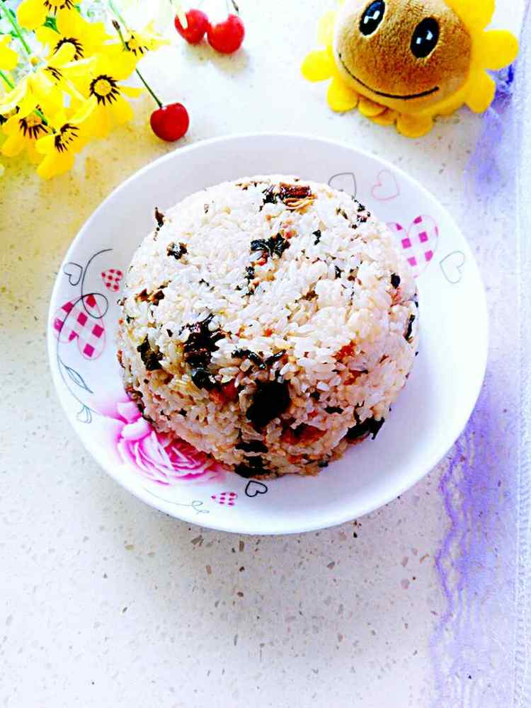 梅干菜肉末糯米饭步骤5