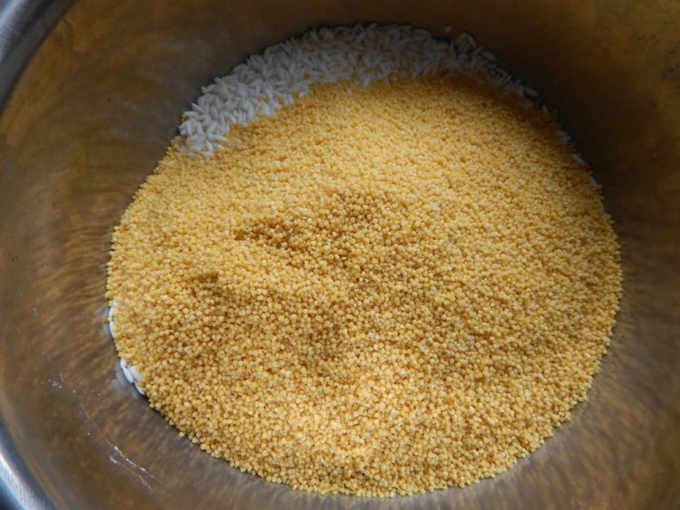 小米红豆粽子步骤2